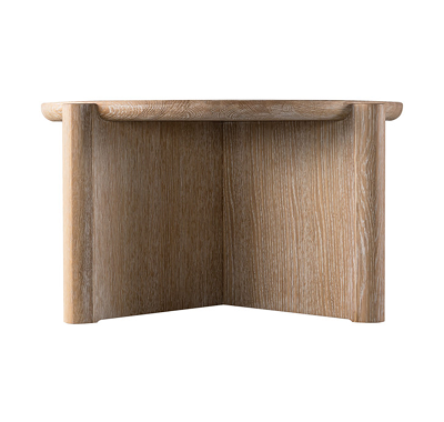 Pebble Coffee Table with a Wooden Top L