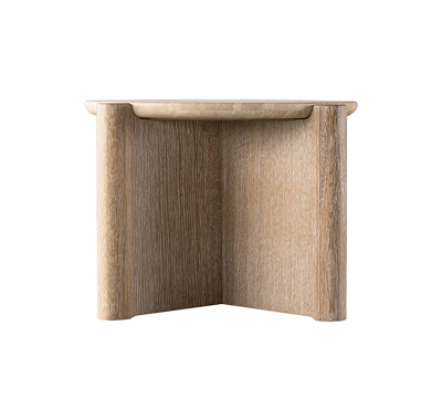 Pebble Coffee Table with a Wooden Top M